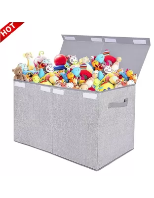 Foldable Non Woven Fabric Large Storage Box Toys Cloths Essentials
